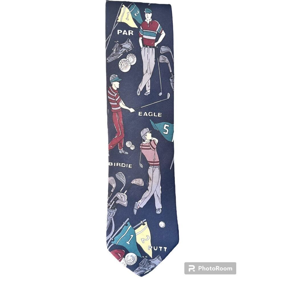 American Sports blue golf tie